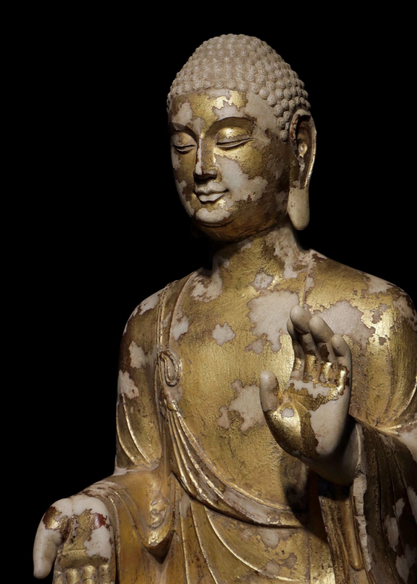 A Chinese stone sculpture, 14TH Century earlier Pr. Collection of NARA private gallary. - Image 6 of 9