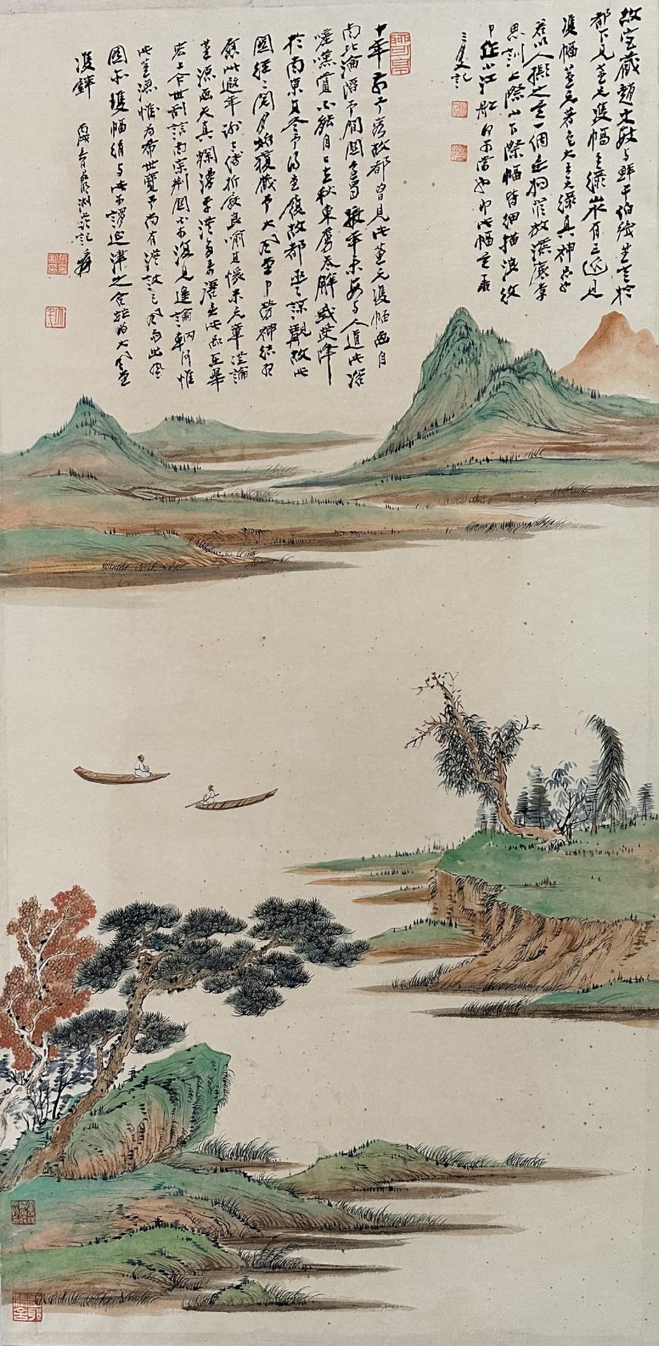 Two Chinese hand paintings, 19TH/20TH Century Pr. - Image 3 of 19