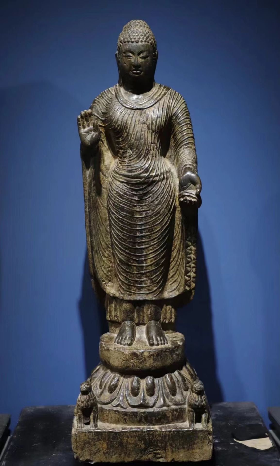 A Chinese stone sculpture, 14TH Century earlier Pr. Collection of NARA private gallary.