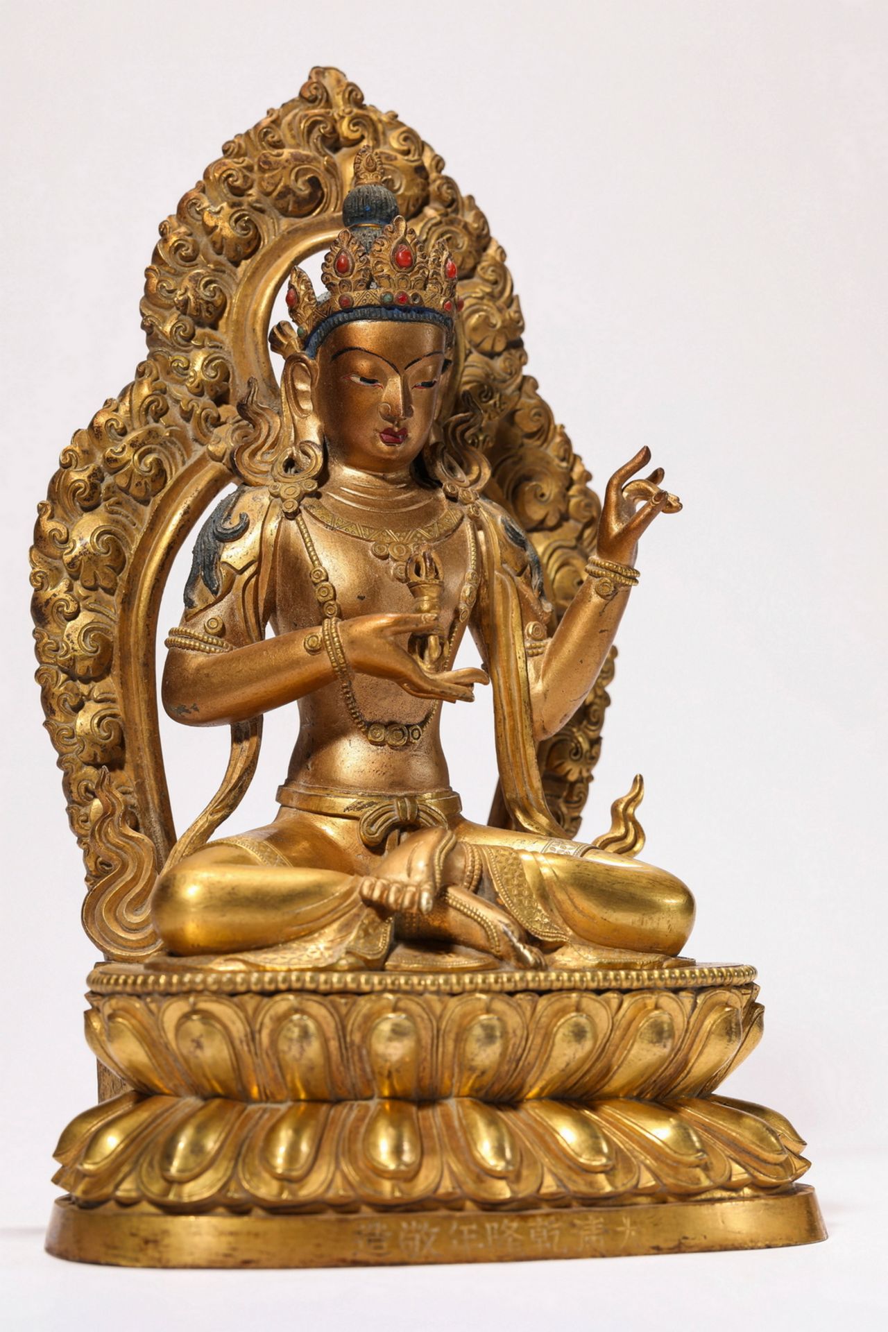 A Chinese bronze figure, 16TH/17TH Century Pr.Collection of NARA private gallary.  - Image 5 of 8