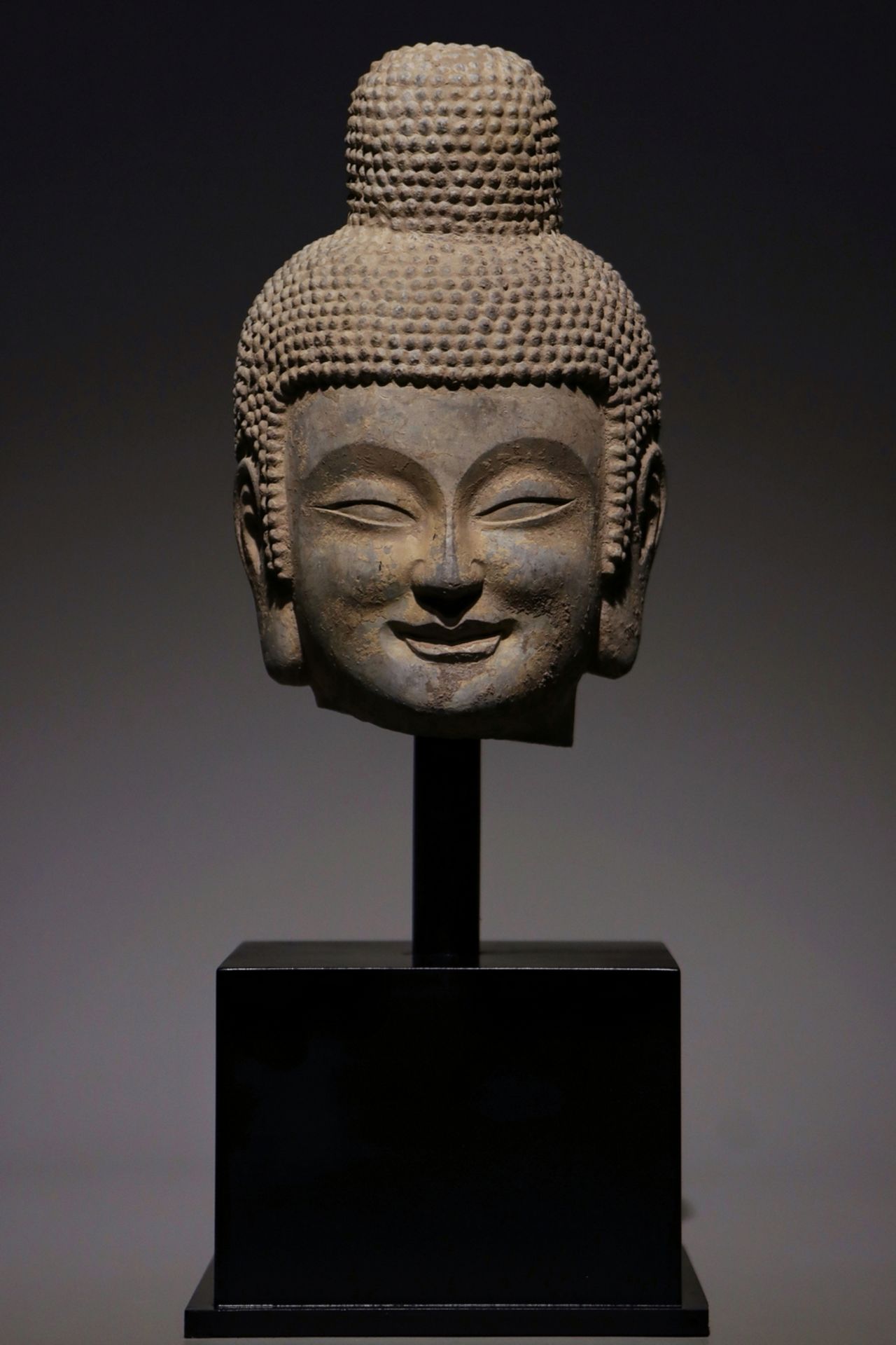 A Chinese stone sculpture, 14TH Century earlier Pr. Collection of NARA private gallary. - Image 7 of 7