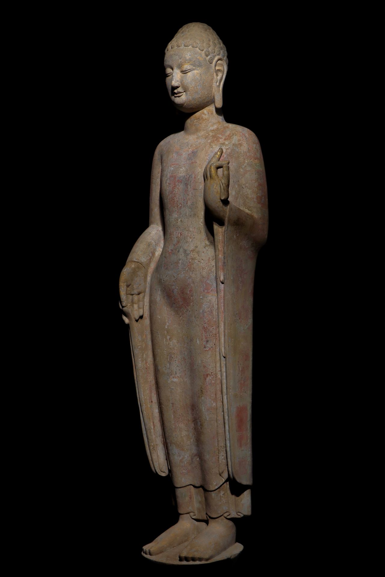 A Chinese stone sculpture, 14TH Century earlier Pr. Collection of NARA private gallary. - Image 3 of 9