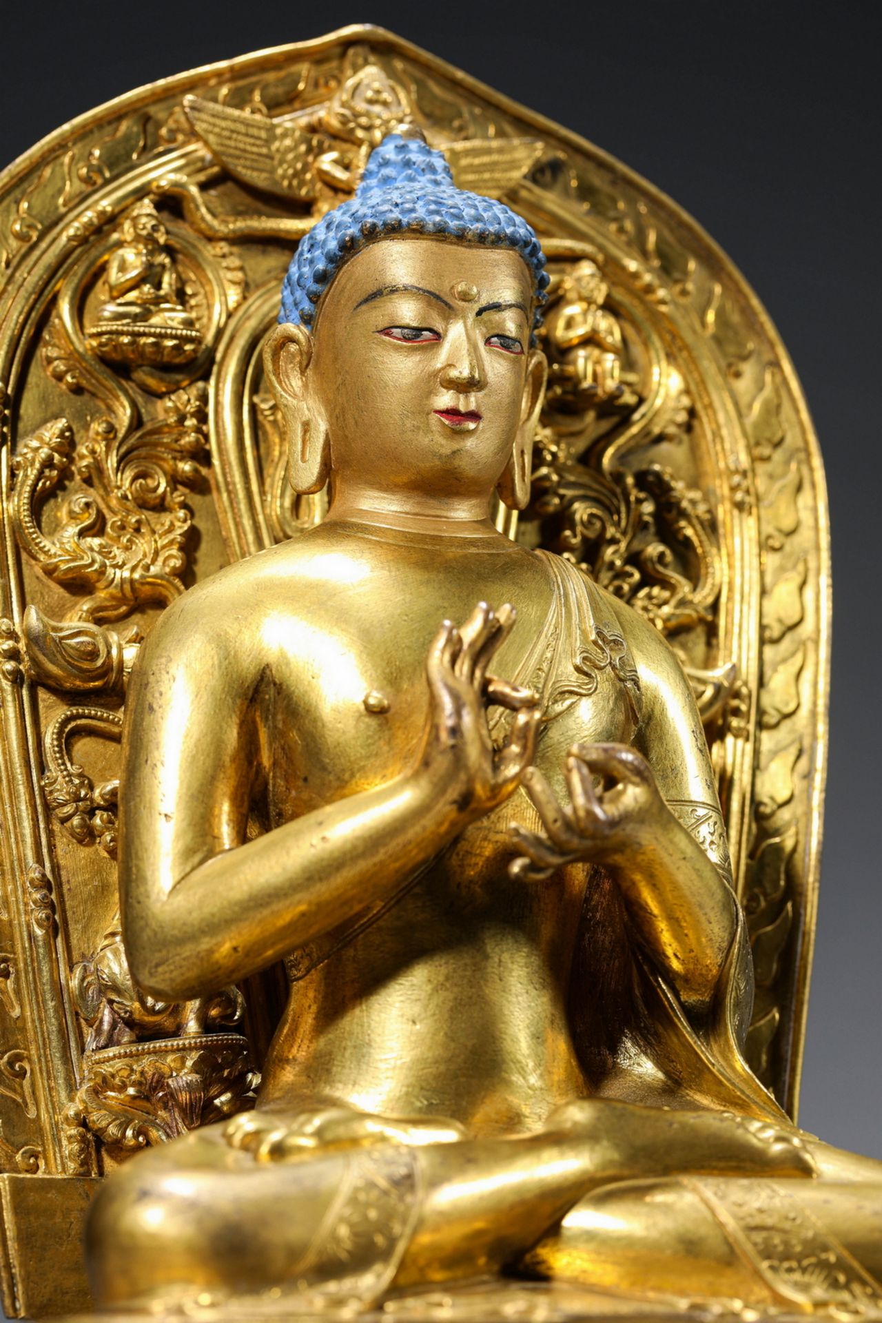 A Chinese bronze figure, 16TH/17TH Century Pr.Collection of NARA private gallary.  - Image 3 of 6