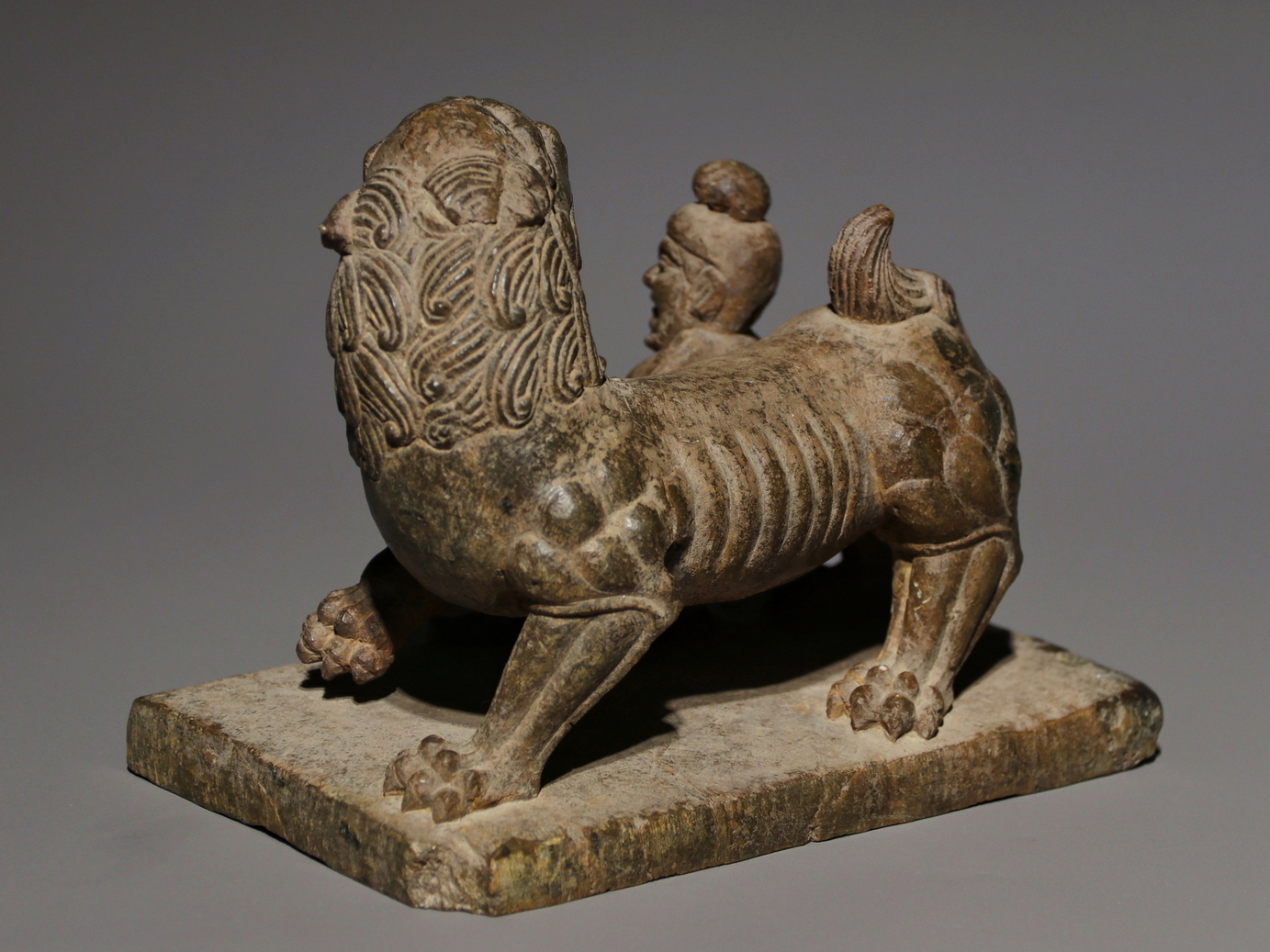 A Chinese stone sculpture, 14TH Century earlier Pr. Collection of NARA private gallary. - Image 7 of 7