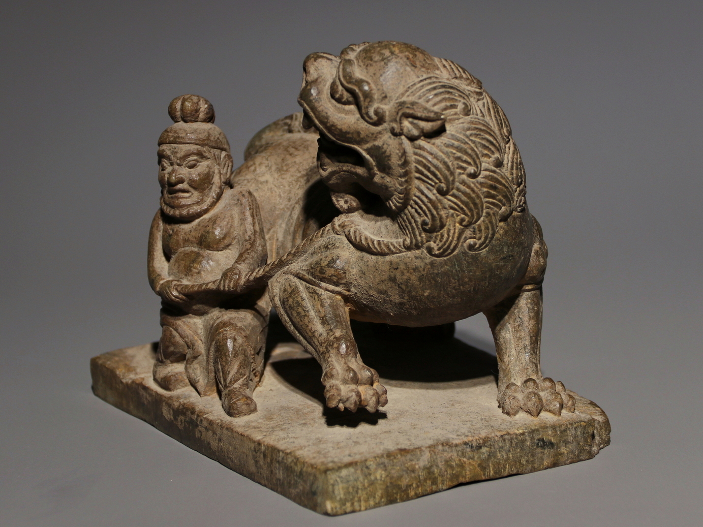 A Chinese stone sculpture, 14TH Century earlier Pr. Collection of NARA private gallary. - Image 4 of 7