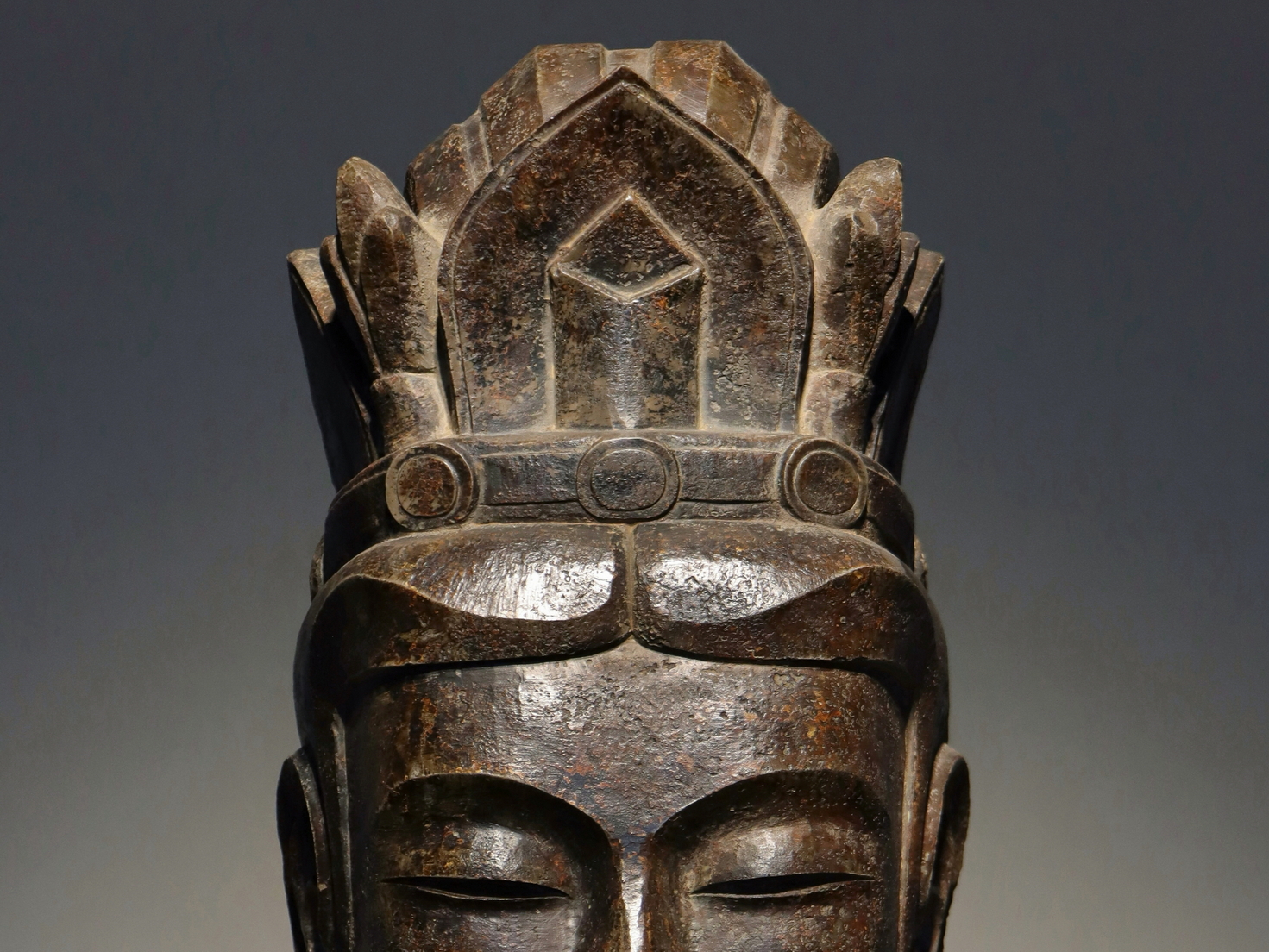 A Chinese stone sculpture, 14TH Century earlier Pr. Collection of NARA private gallary. - Image 7 of 9