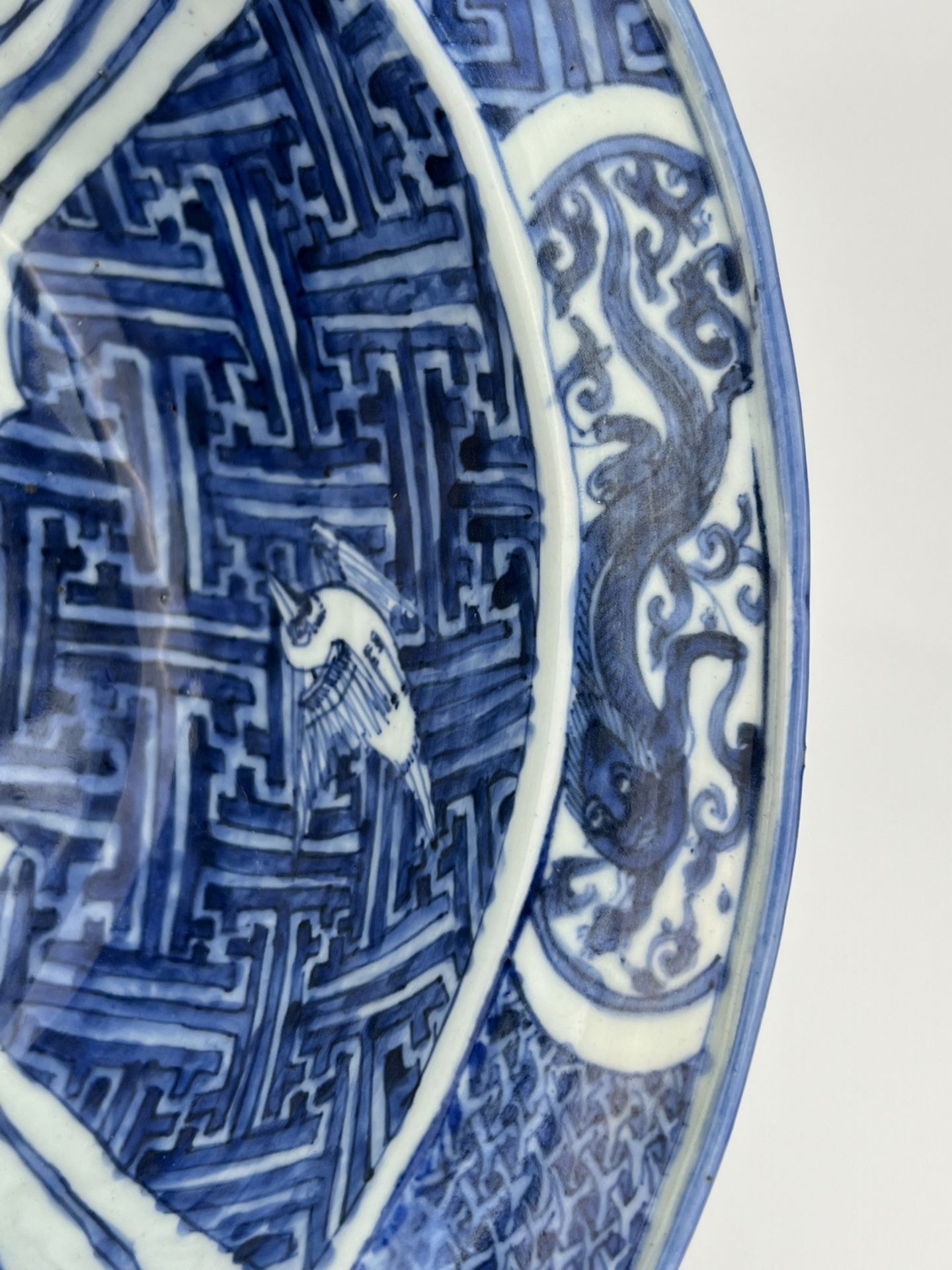 A Chinese Blue&White water pot, 17TH/18TH Century Pr.  - Image 9 of 14