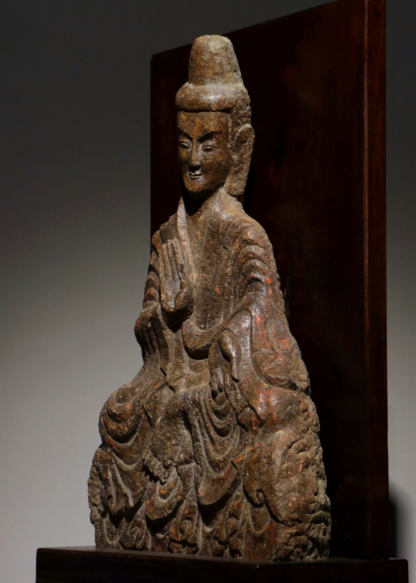 A Chinese stone sculpture, 14TH Century earlier Pr. Collection of NARA private gallary. - Bild 8 aus 9