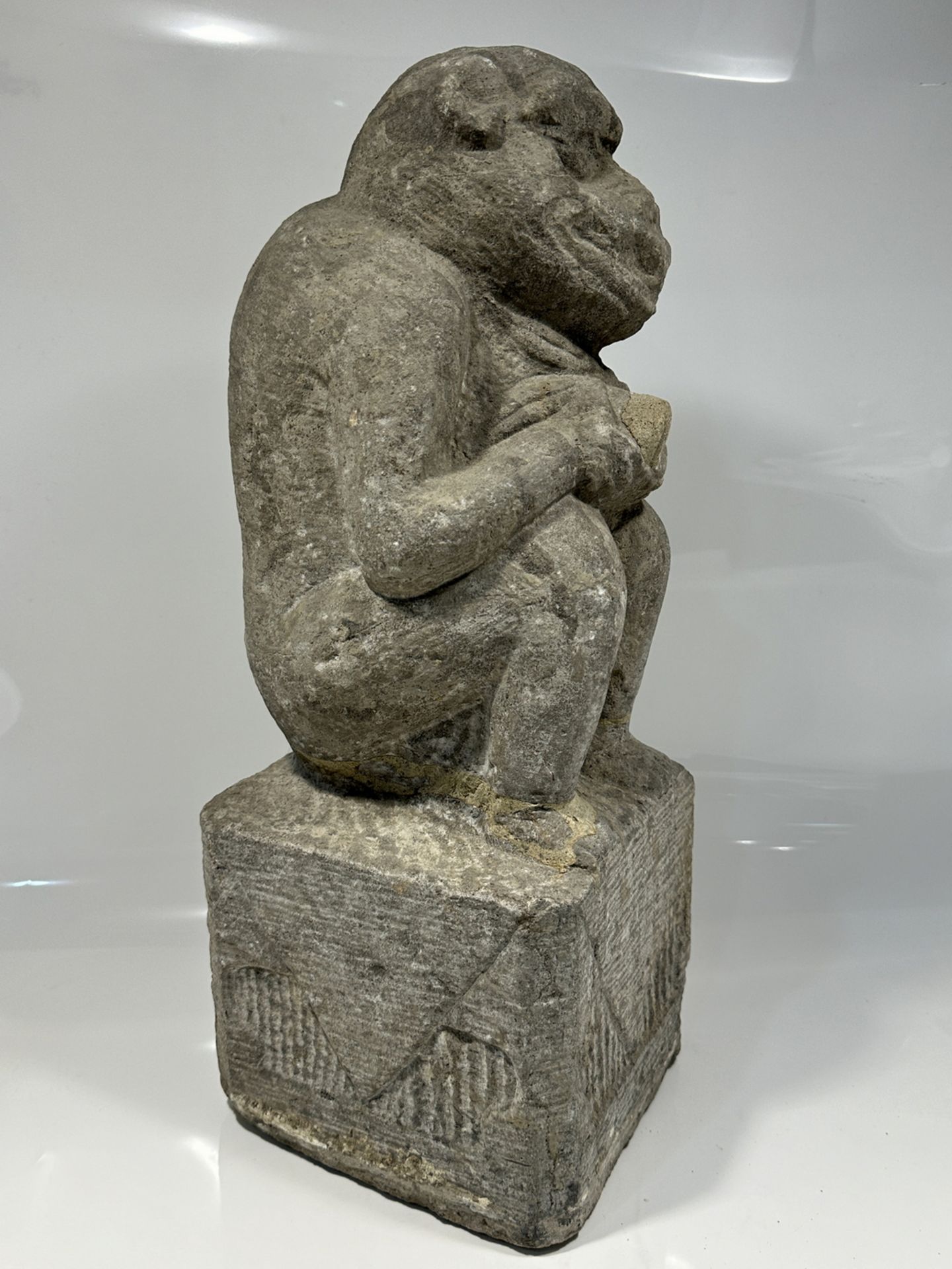 A stone sculpture, 14TH Century Pr.