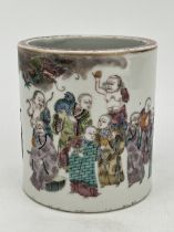 A Chinese Famille Rose brushpot, 18TH/19TH Century Pr.