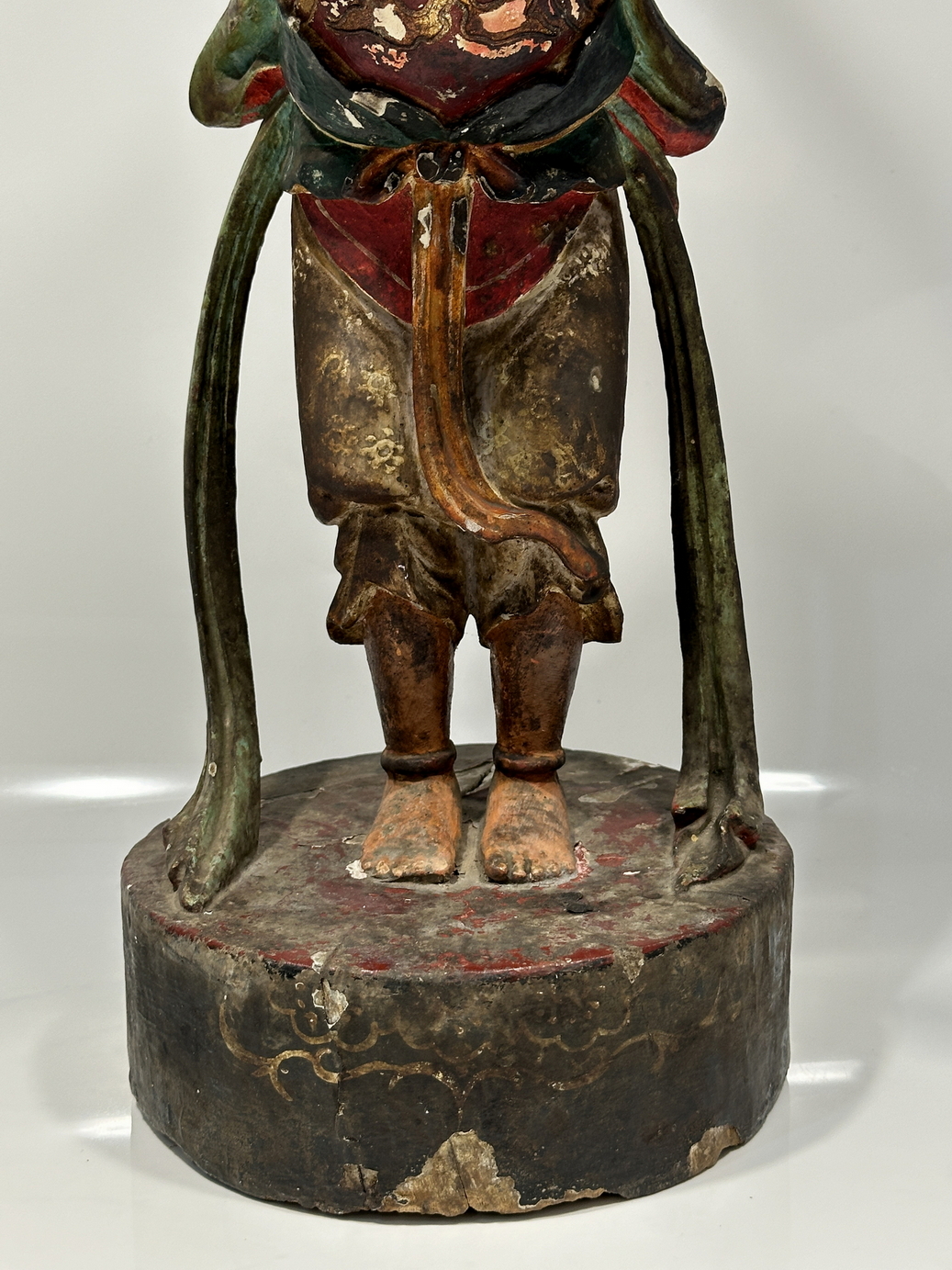 A Chinese wood sculpture, 14TH Century earlier Pr. Collection of NARA private gallary. - Image 4 of 15