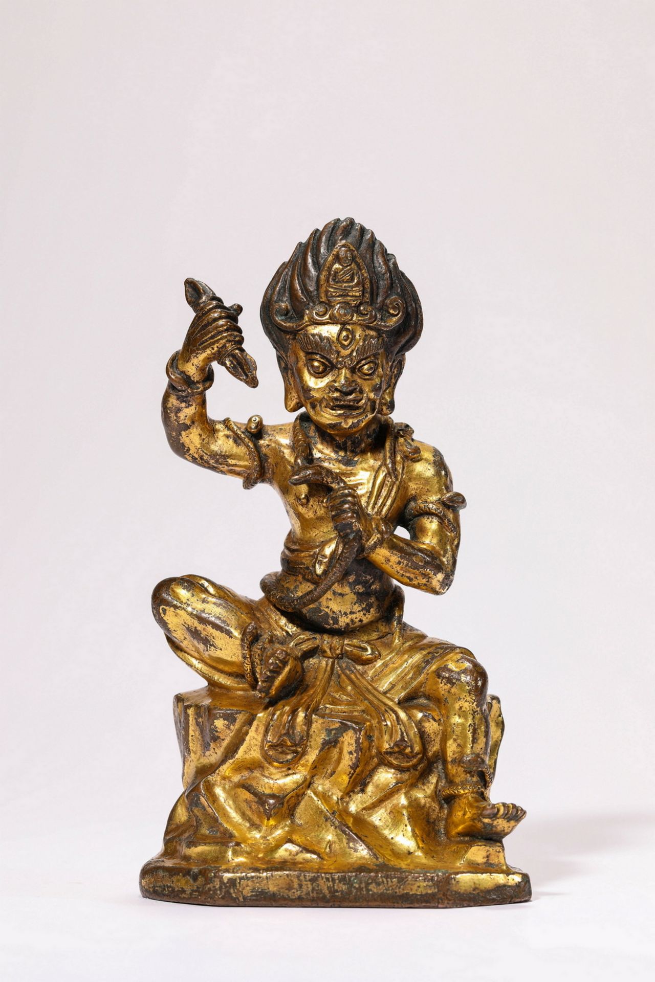 A Chinese bronze figure, 16TH/17TH Century Pr.Collection of NARA private gallary. 