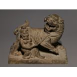 A Chinese stone sculpture, 14TH Century earlier Pr. Collection of NARA private gallary.