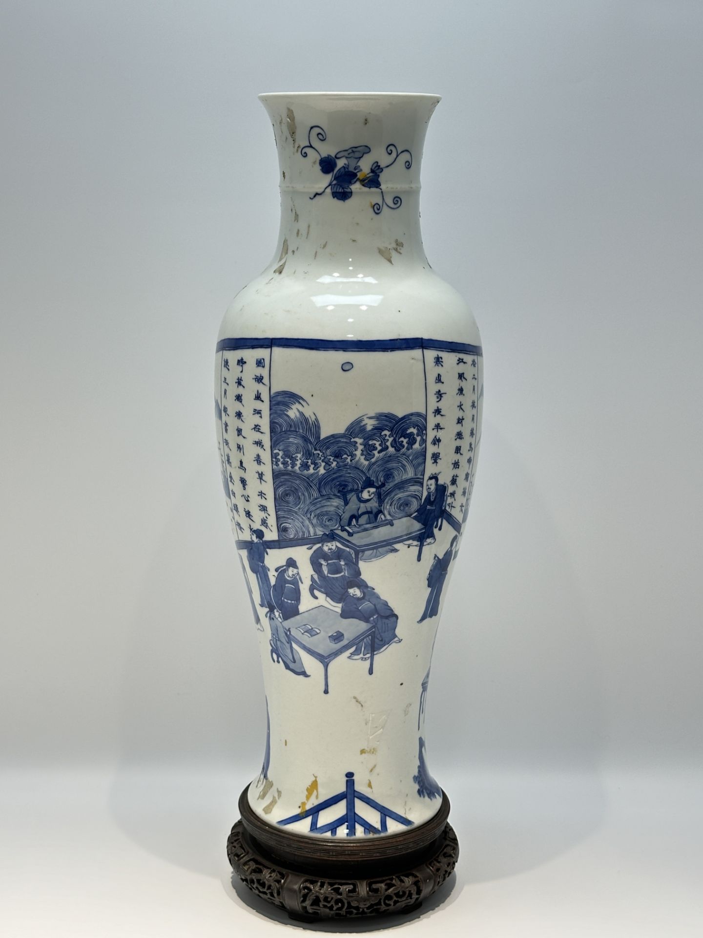 A Chinese Blue&White vase, 17TH/18TH Century Pr.  - Bild 3 aus 20