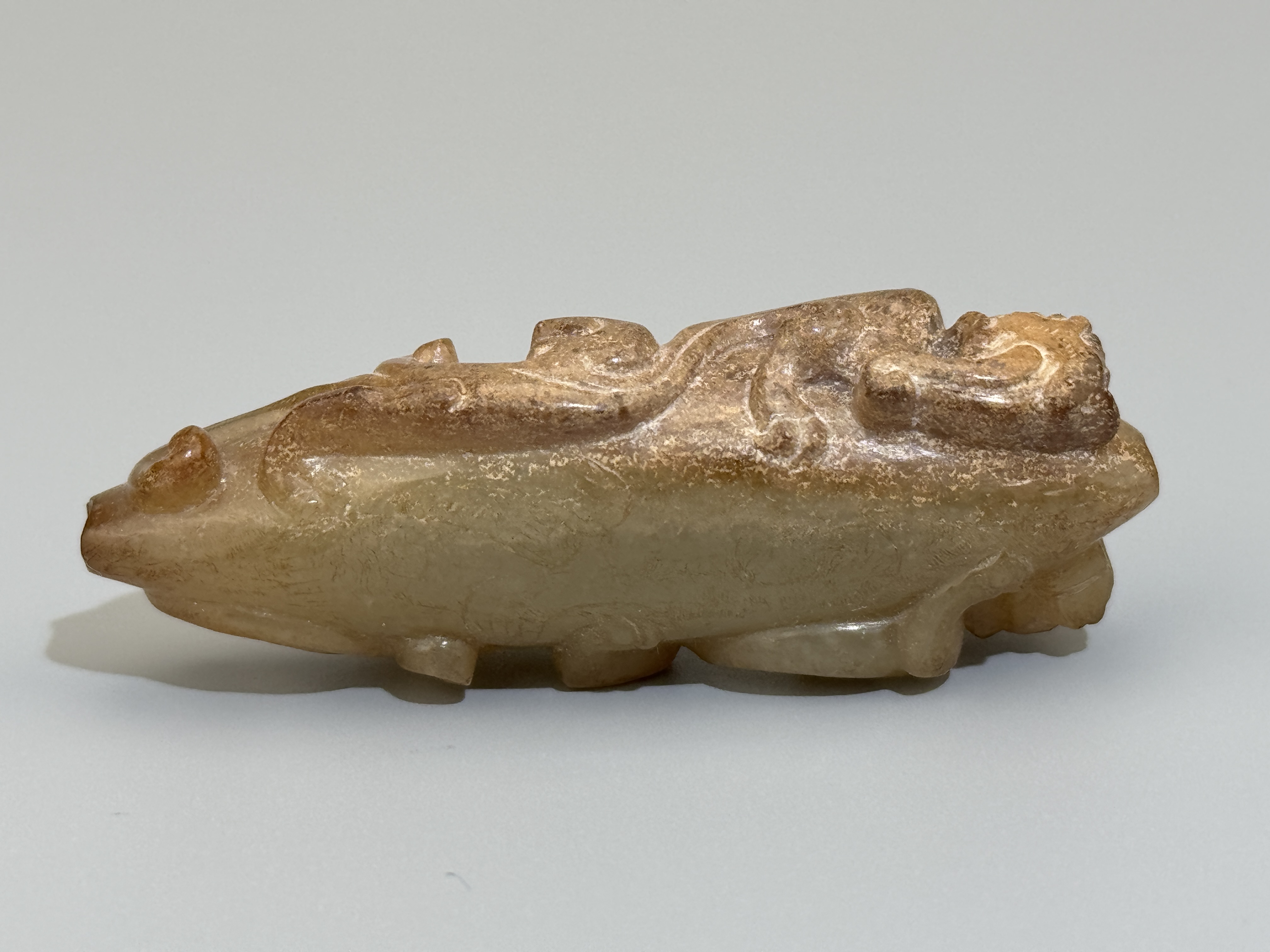 A Chinese jade ornament, 13TH/16TH Century Pr.Collection of NARA private gallary.  - Image 5 of 9