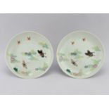 A pair of Chinese Famille Rose dishs,19TH/20TH Century Pr. 