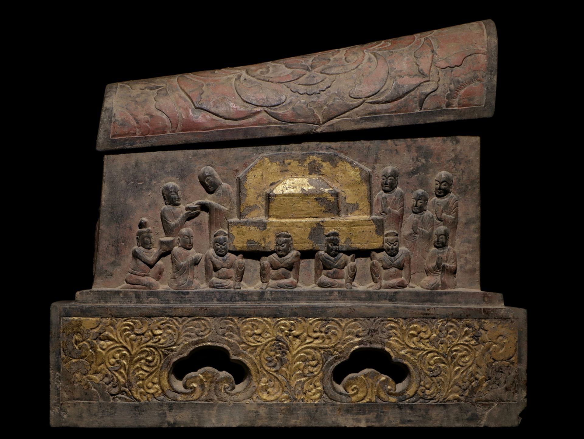 A Chinese stone sculpture, 14TH Century earlier Pr. Collection of NARA private gallary. - Image 4 of 9