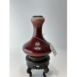 A Chinese red vase, 18TH/19TH Century Pr. 