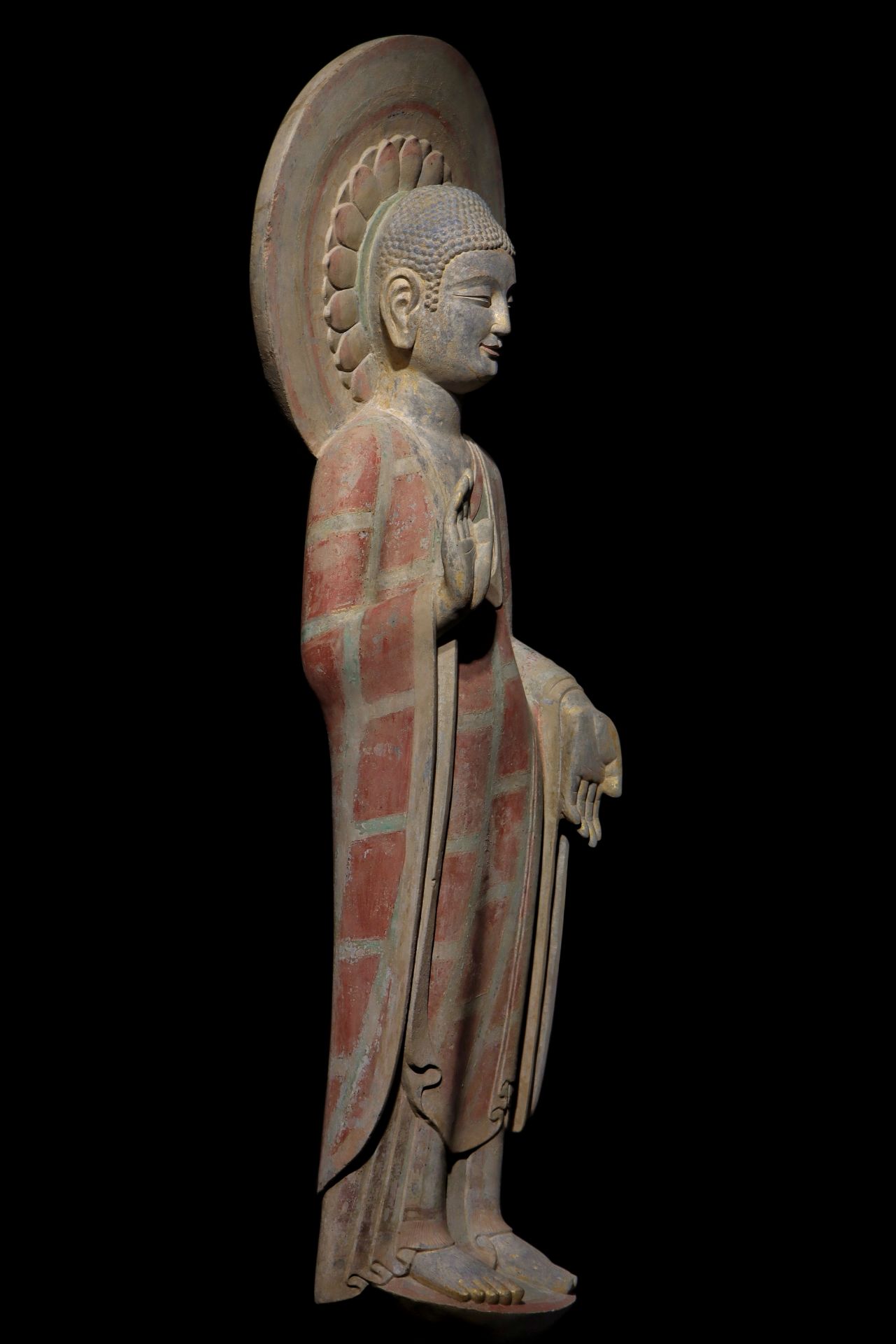 A Chinese stone sculpture, 14TH Century earlier Pr. Collection of NARA private gallary. - Image 2 of 9