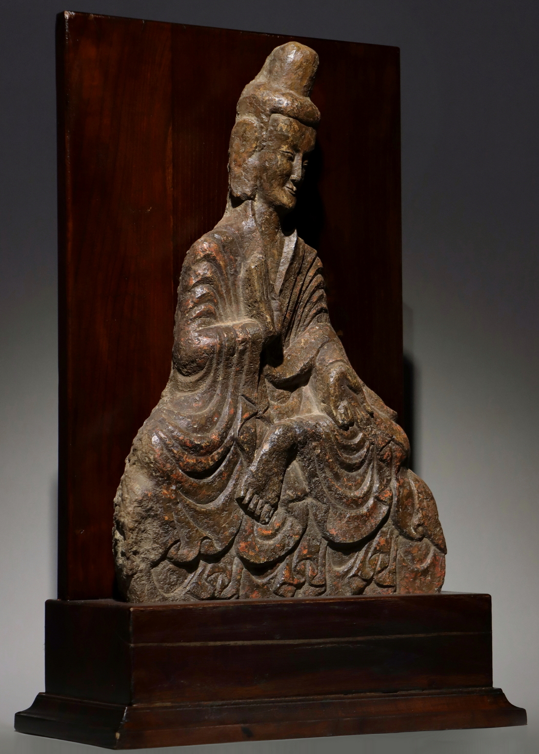 A Chinese stone sculpture, 14TH Century earlier Pr. Collection of NARA private gallary. - Image 2 of 9