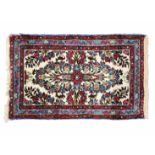Persian carpet, the Madan Lilian rug, defects. Dimensions: 87X55 cm. Period: 20th century