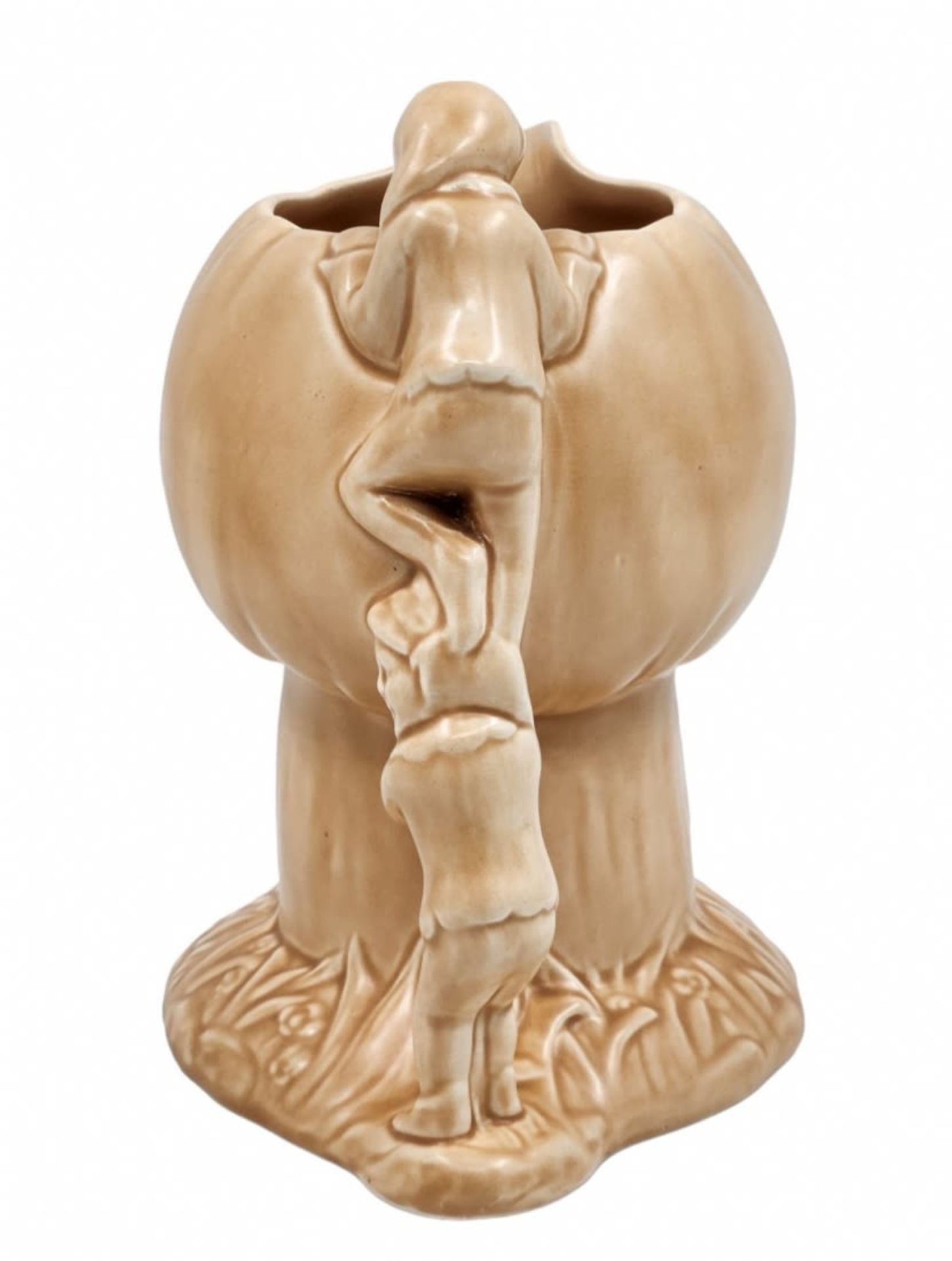 English jug made by: 'Sylvac', designed in the shape of two dwarfs climbing a mushroom, signed, - Image 4 of 6