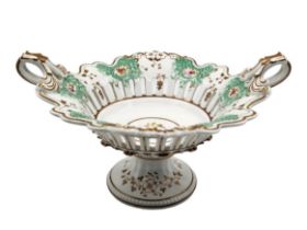 An antique Victorian English centerpiece, made in one of the Staffordshire factories circa 1860-