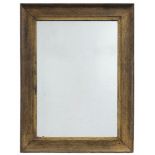 Decorative mirror, hanging mirror, given in a wooden frame, the remains of gilding. Dimensions: