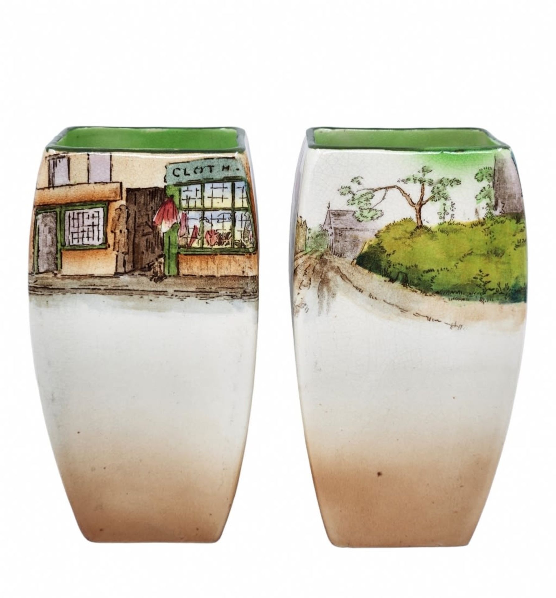 A pair of English jugs made by Royal Doulton (Royal Doulton), dickens Ware series, decorative - Image 2 of 7