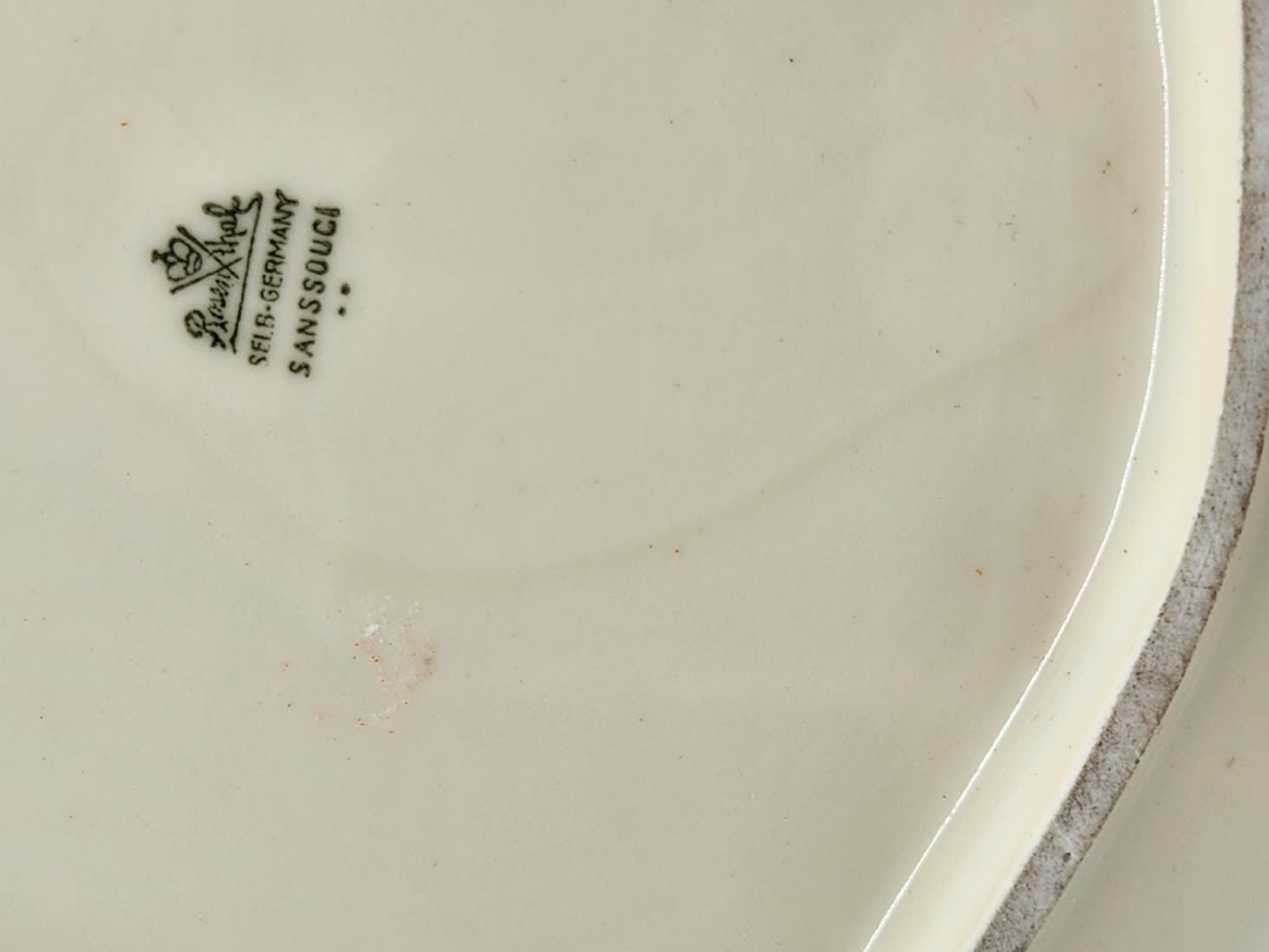 German porcelain bowl, made by 'Rosenthal', decorated with a floral print on a cream background, - Image 3 of 3