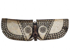 African mask - 'Butterfly Mask', of the Bwa people from Burkina Faso in West Africa, made of