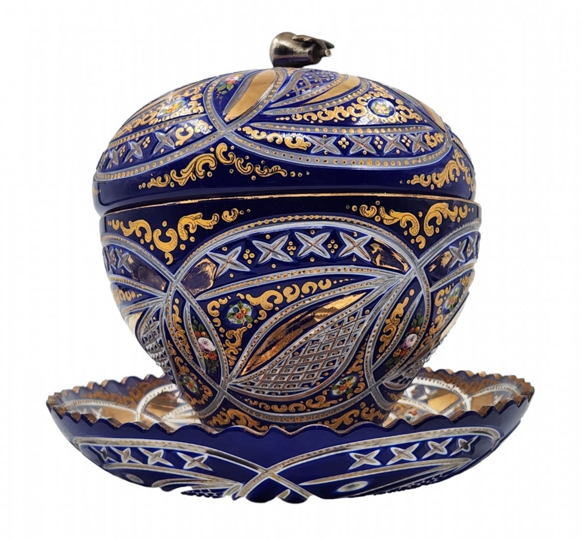 Ancient Bohemian vessel, a very high quality 19th century vessel created for the Ottoman market in - Image 4 of 14