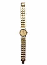 Women's watche, wristwatch made by the company: 'Longines', made of 14 carat gold, signed.