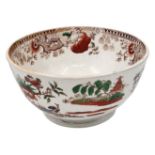 Old English Bowl (Victorian), for mixing tea leaves, made of pottery and decorated with a