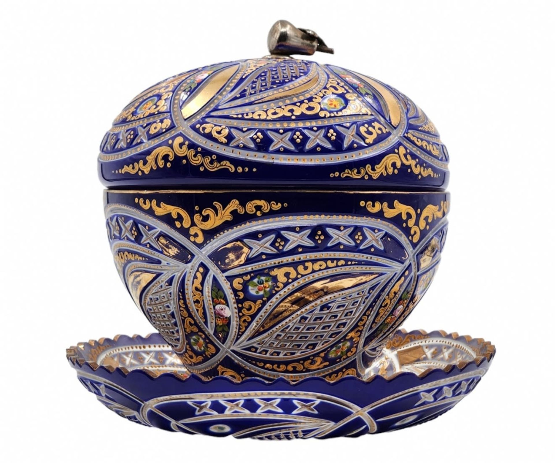 Ancient Bohemian vessel, a very high quality 19th century vessel created for the Ottoman market in