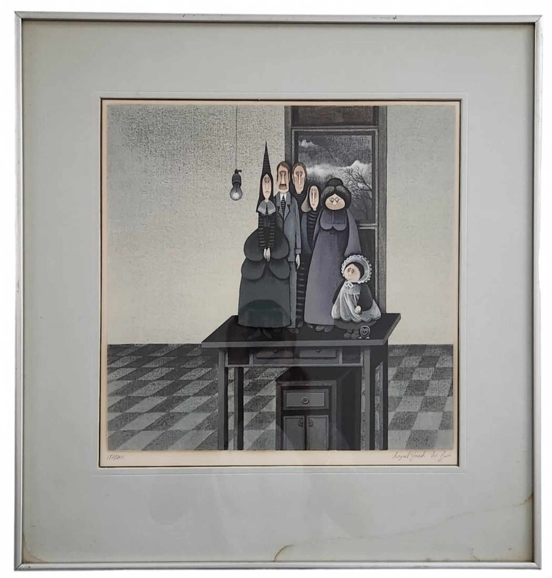 Avigail Yoresh - lithograph, lithograph, signed in pencil and numbered: 187/200. Passepartout stain, - Image 2 of 5