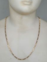 Gold Chain, made of 14 karat yellow gold. Signed. Length: 44 cm. Weight: 5.73 grams. Period: 20th