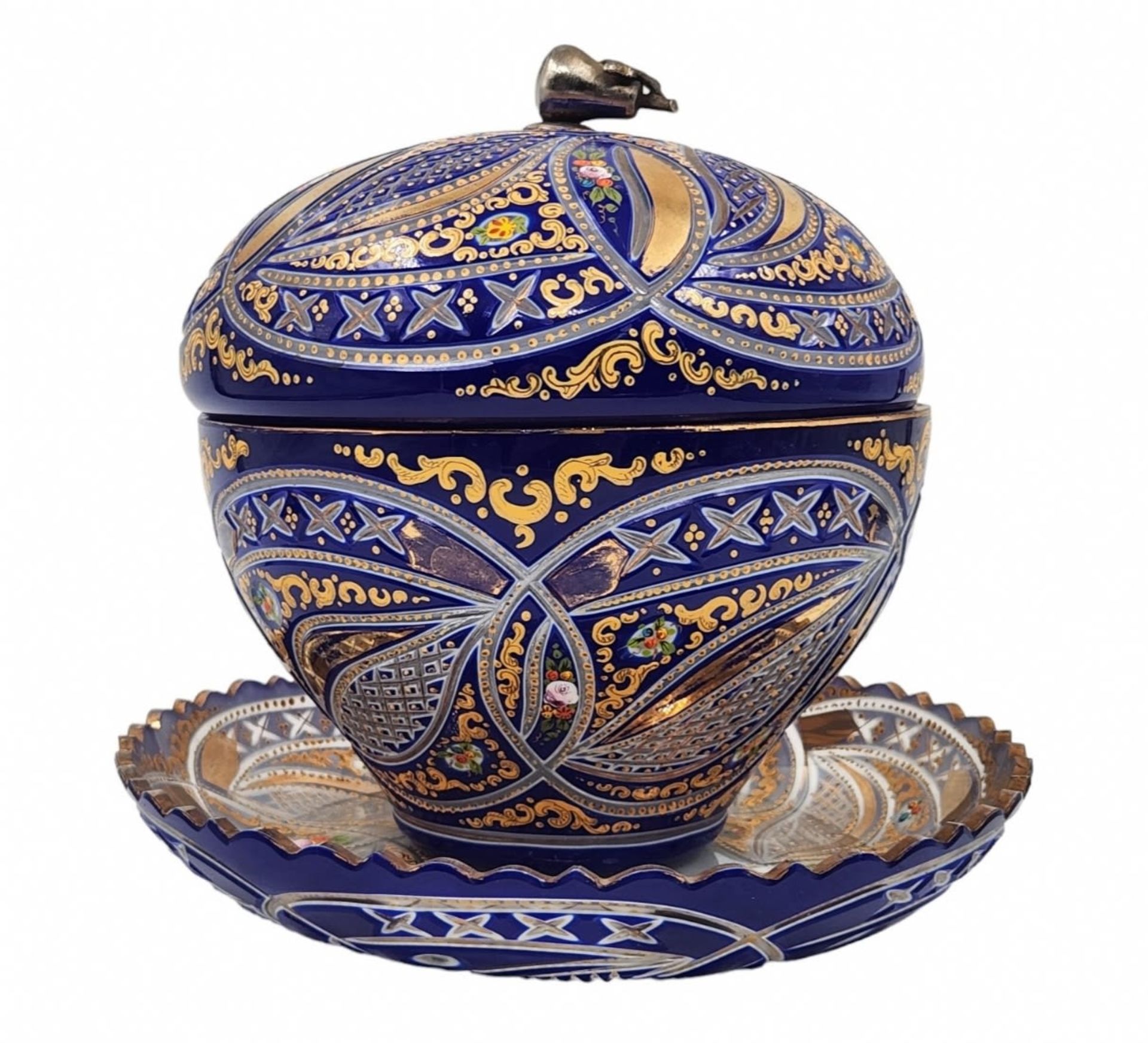 Ancient Bohemian vessel, a very high quality 19th century vessel created for the Ottoman market in - Image 2 of 14