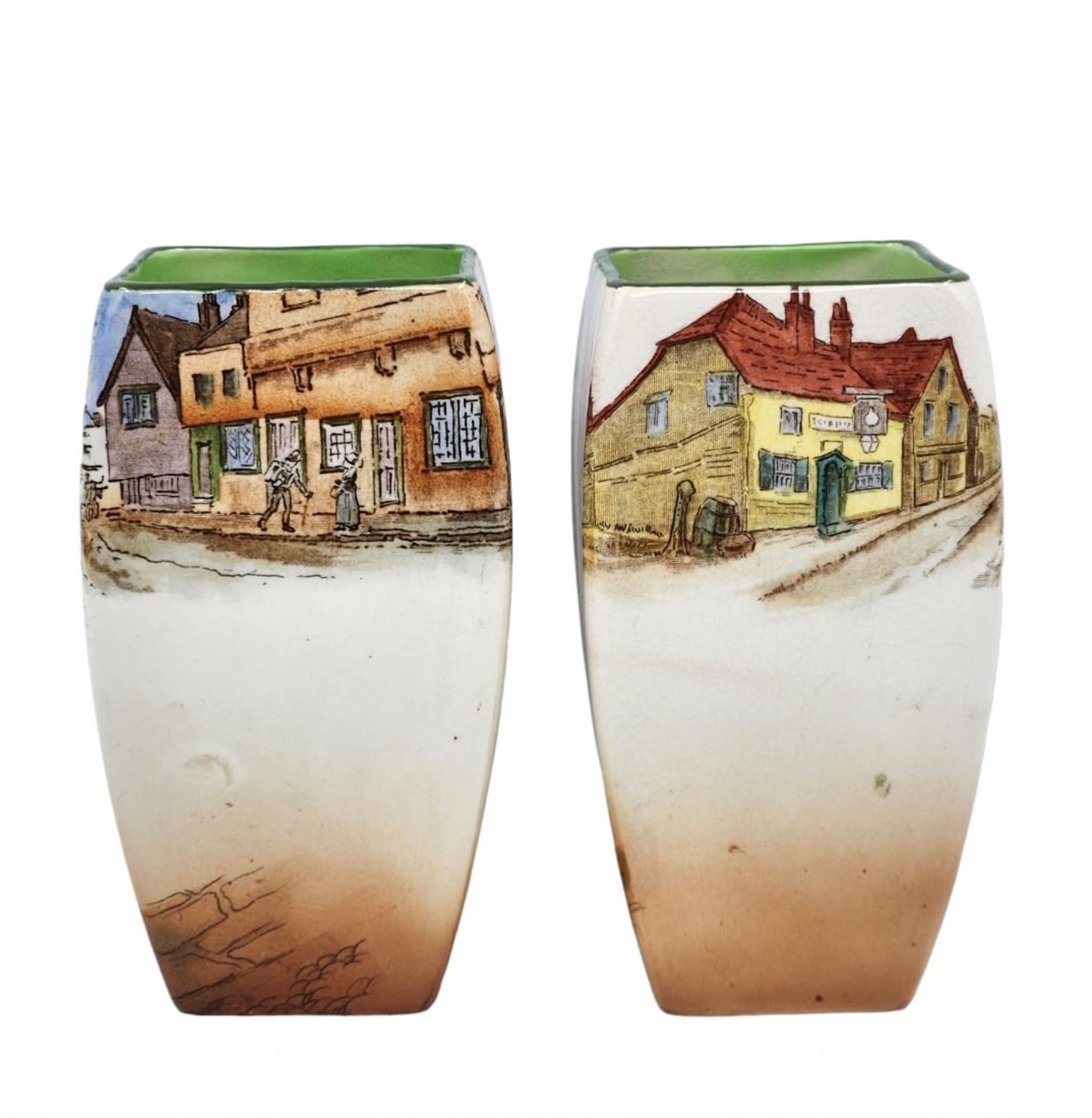 A pair of English jugs made by Royal Doulton (Royal Doulton), dickens Ware series, decorative - Image 3 of 7