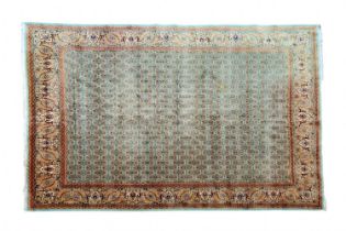 Persian carpet (Tabriz), large rug, pattern: 'All over design', 50 rows, wool on cotton. Dimensions: