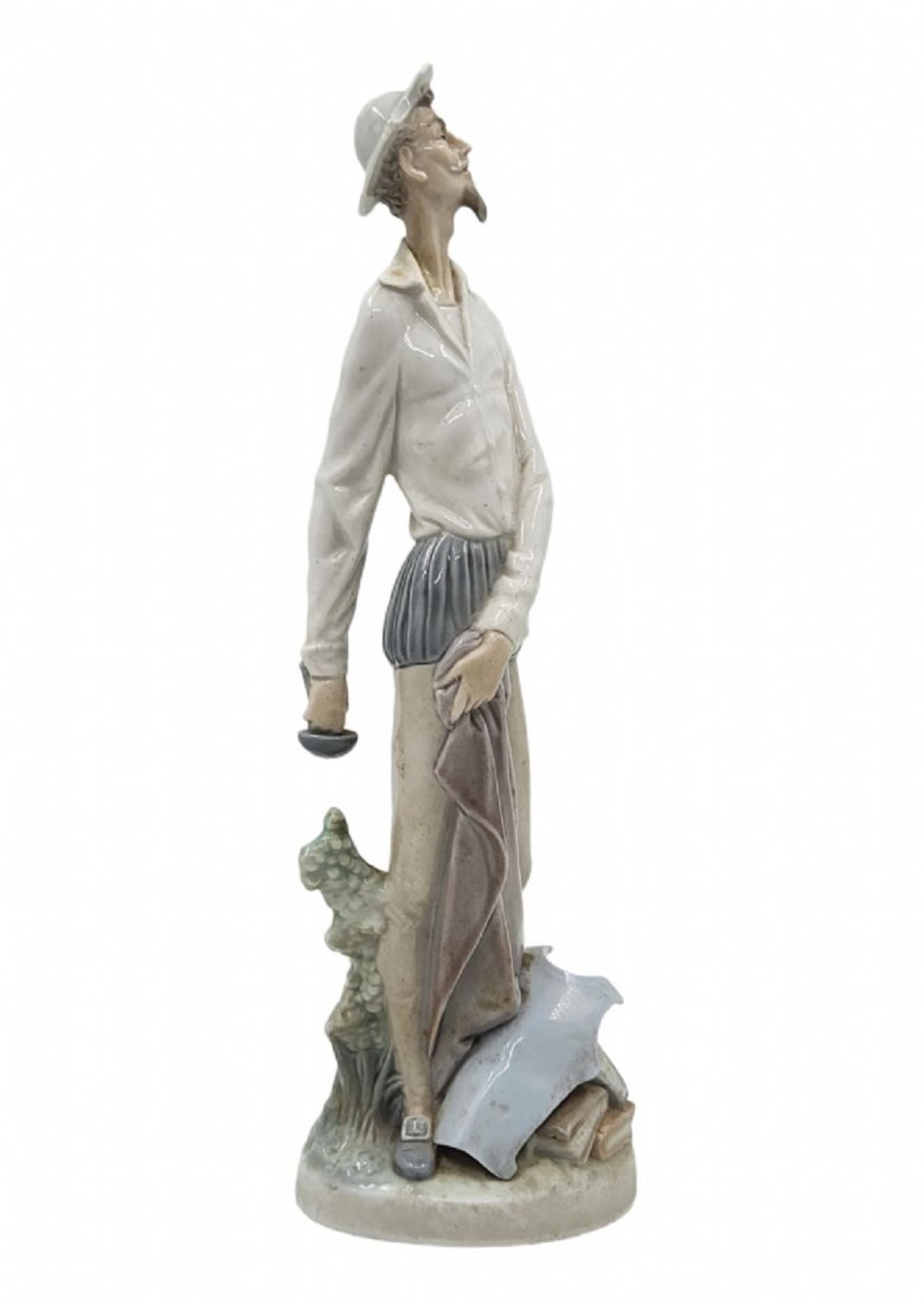 Spanish porcelain figurine made by 'Lladro', in the image of Don Quixote, decorated with hand - Image 4 of 6