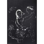 Marc Chagall - original lithograph, signed in pencil, numbered: 26/30, along its right side an old