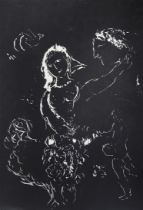 Marc Chagall - original lithograph, signed in pencil, numbered: 26/30, along its right side an old