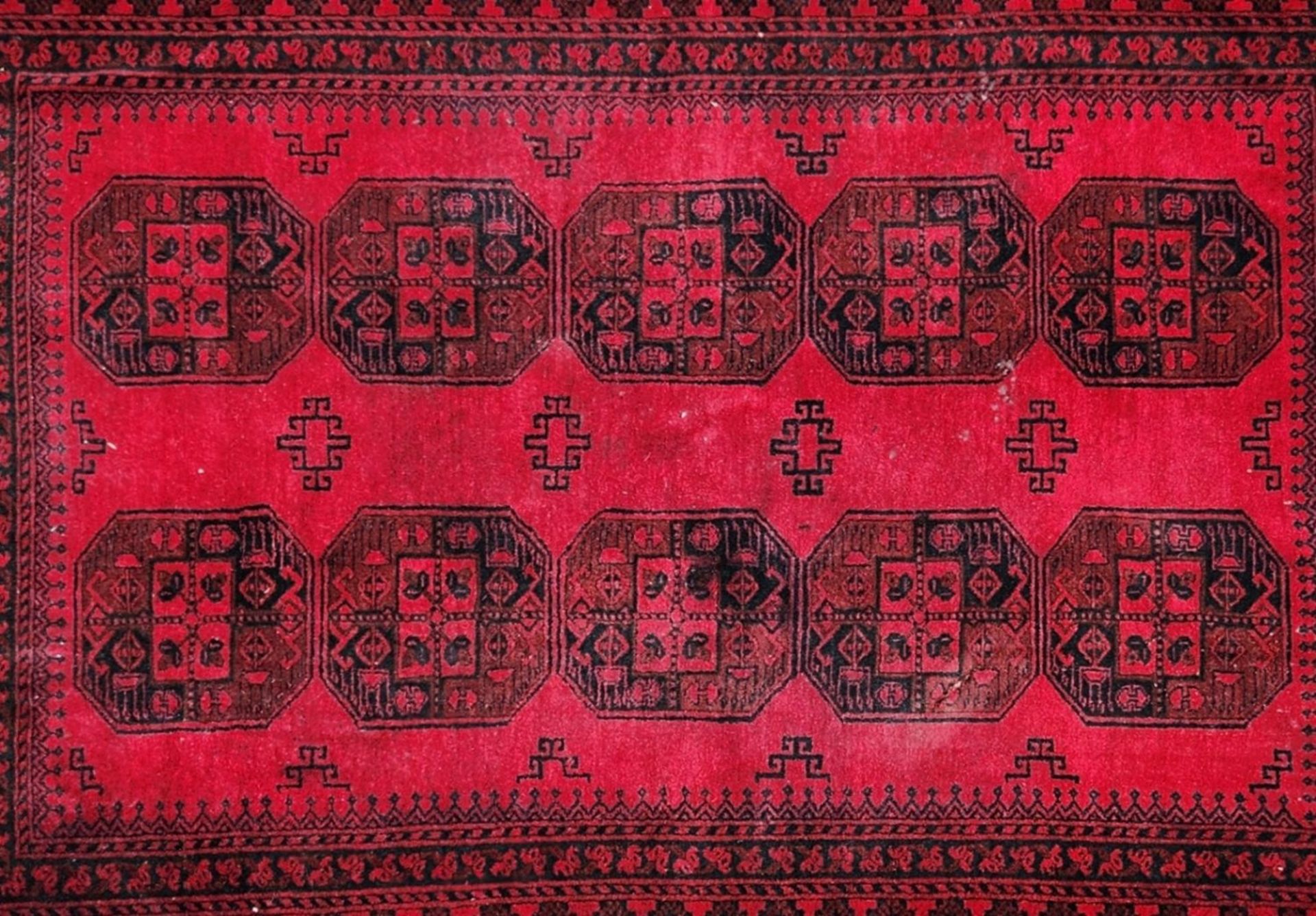 Handmade carpet, carpet size: 208X137 cm. - Bild 2 aus 3