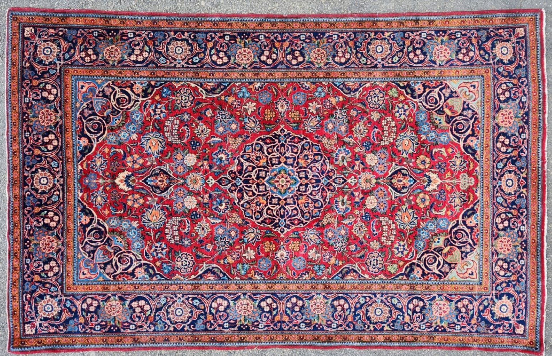 Handmade carpet, carpet size: 205x130 cm.