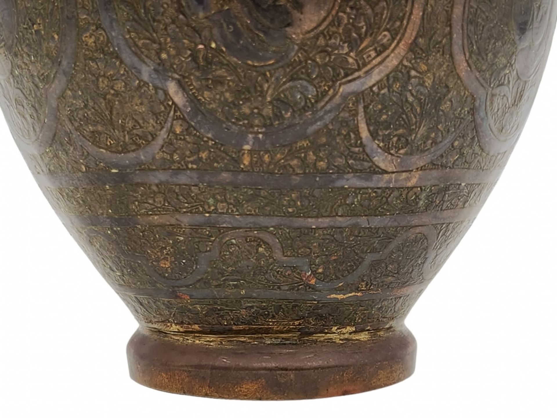 An antique Persian Hindu Urn, beautiful and especially high quality urn, from the 19th century. Made - Bild 4 aus 6