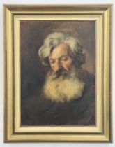 'A portrait of a Jew', Leo Reiffenstein, antique painting, oil on canvas, austrian painter, born