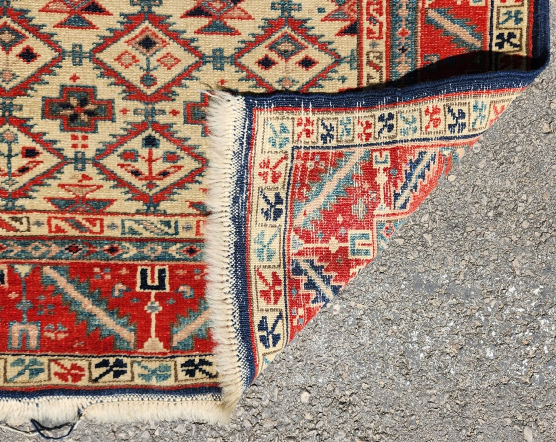 Handmade carpet, carpet size: 189X79 cm. - Bild 4 aus 4