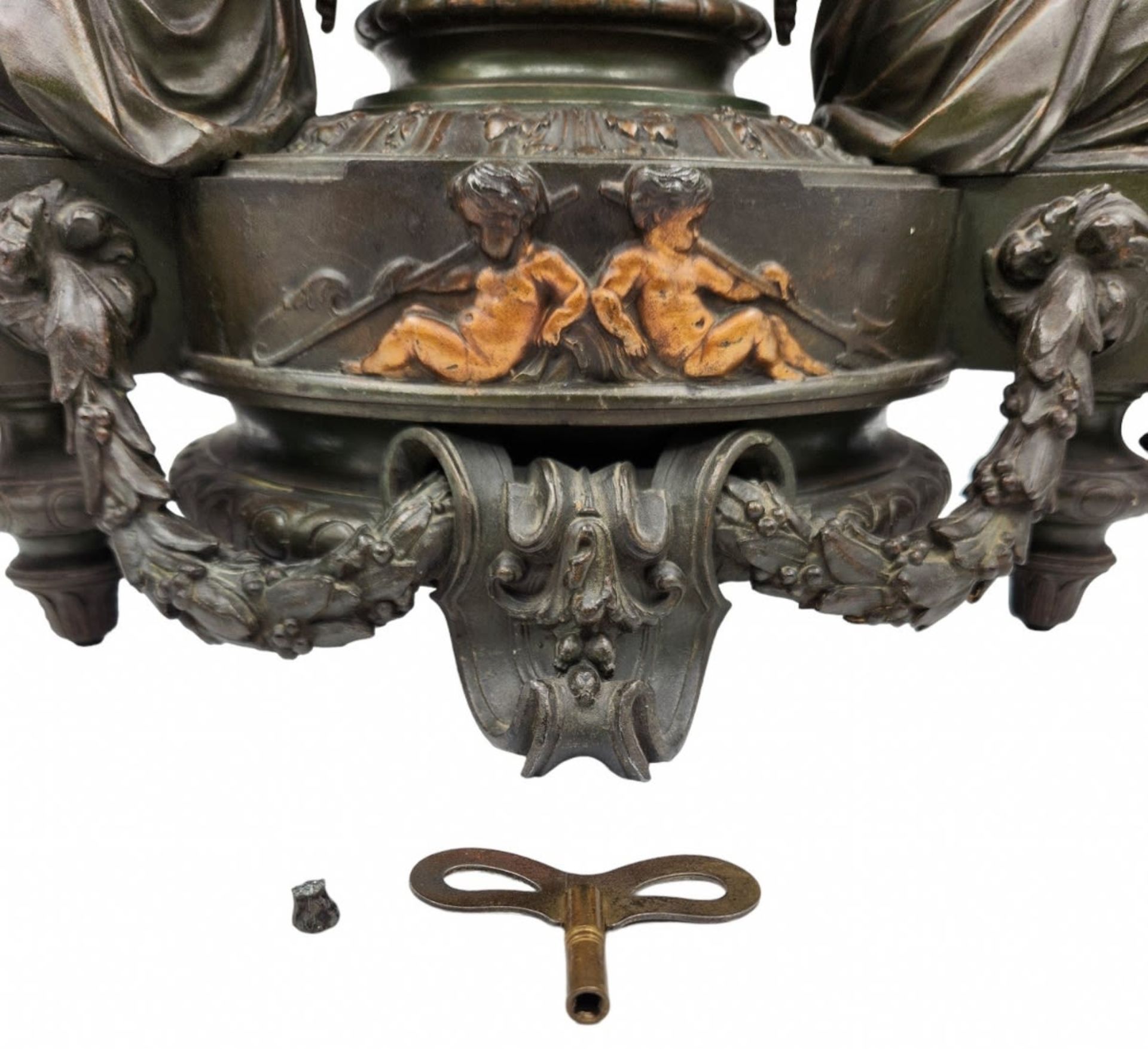 A high-quality and particularly impressive antique French mantel clock from the end of the 19th - Image 16 of 17