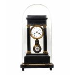 Antique French 'Portico' clock from the 19th century, made by 'Barbot' and the French movement d'